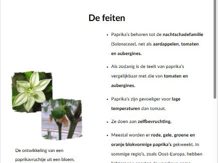 Inleiding tot IPM en teelt van paprika (PEPBNL1124)