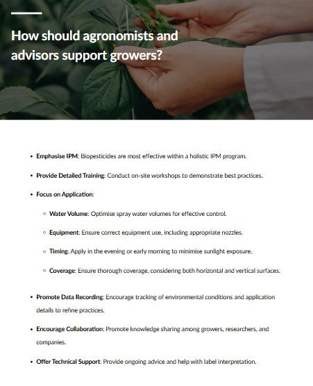 Biopesticide application microlearning (BAPAEN0425)