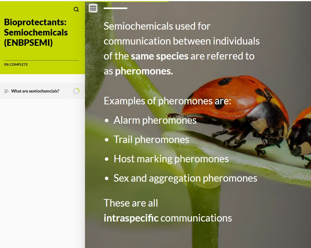 Bioprotectants: Semiochemicals (BPSAEN0923)