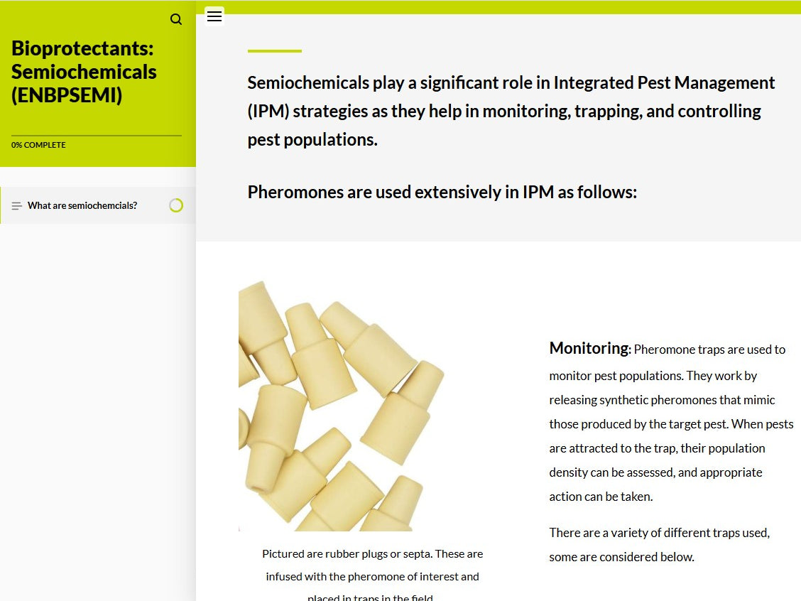 Bioprotectants: Semiochemicals (BPSAEN0923)