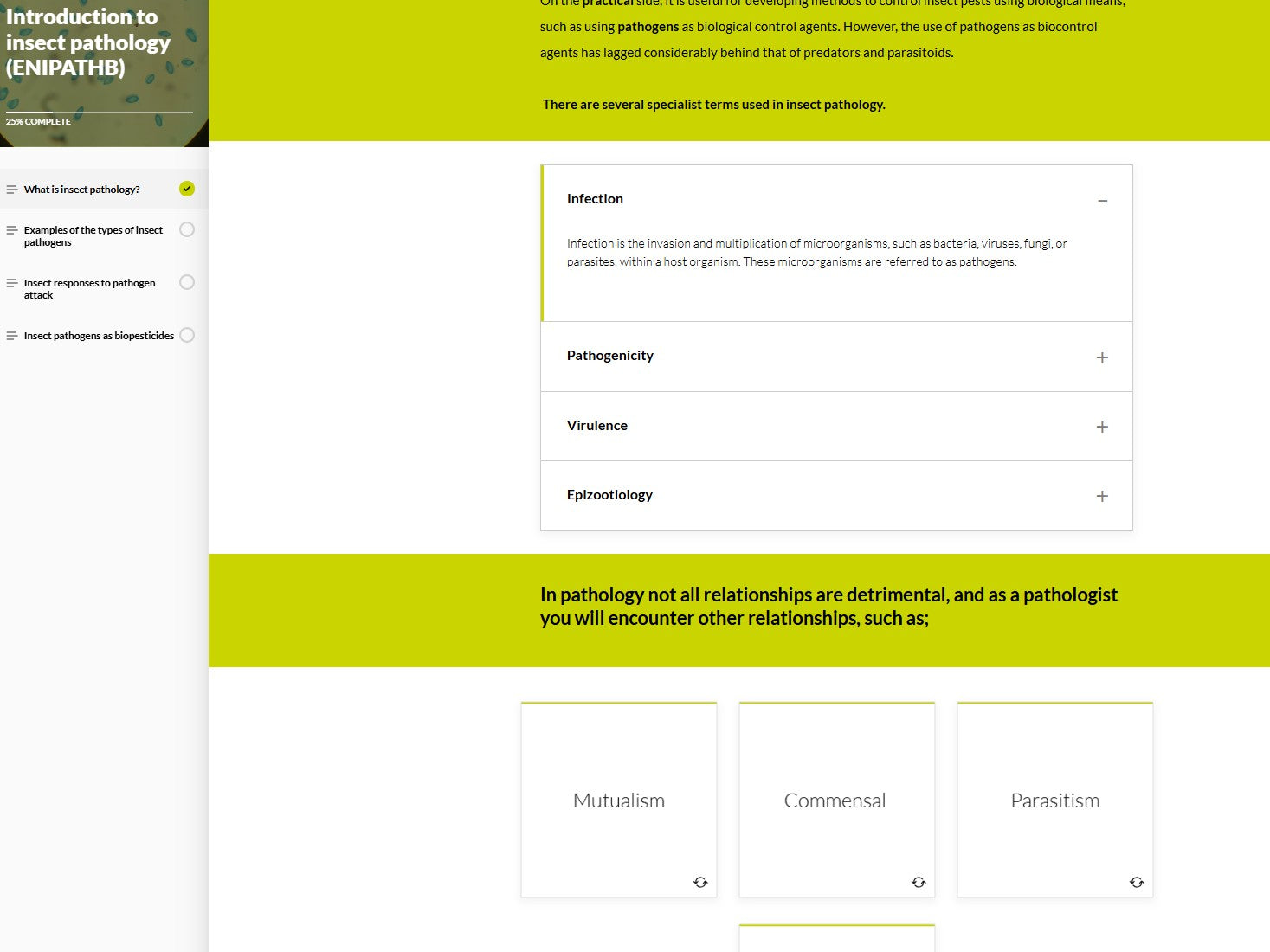 Introduction to insect pathology (IPTBEN0923)