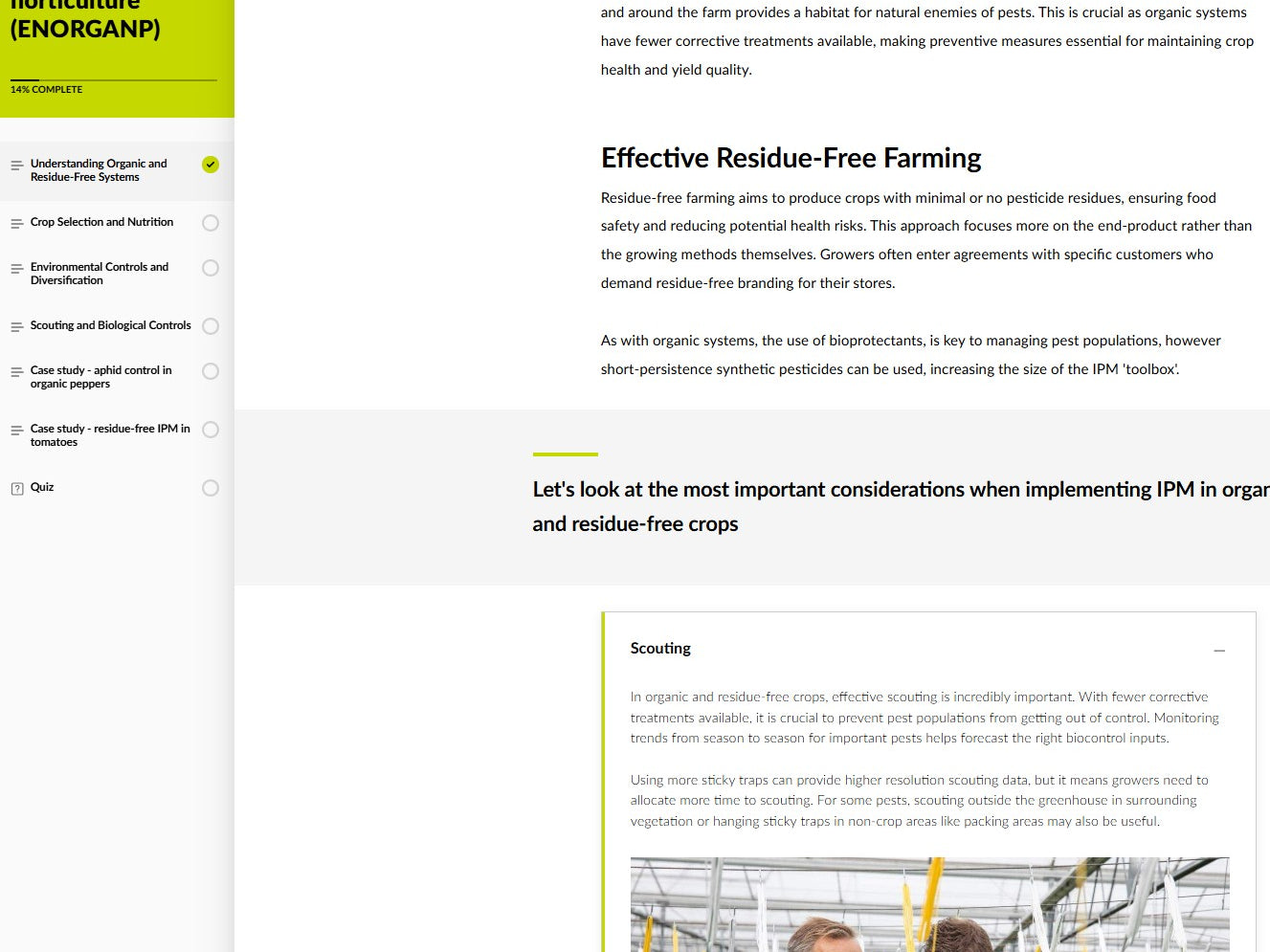 IPM in organic and residue-free crops (ORGAEN0425)