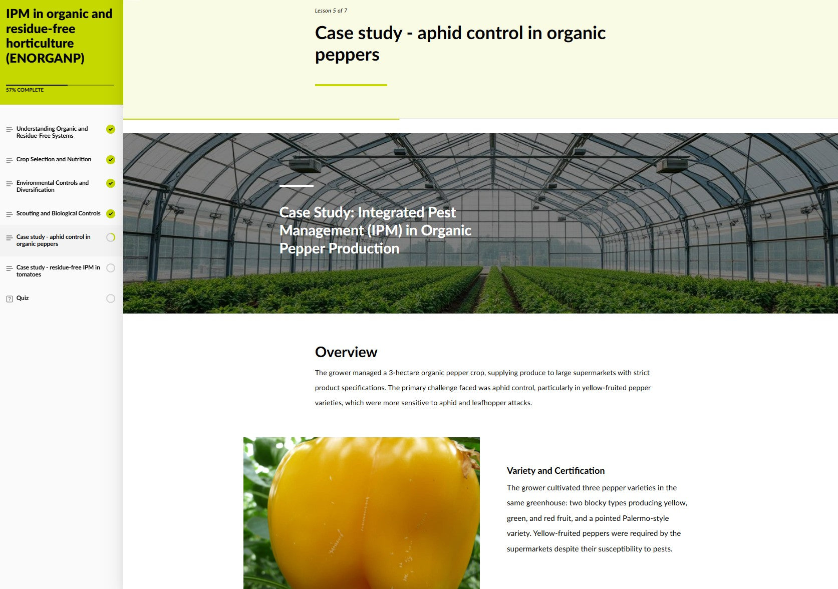 IPM in organic and residue-free crops (ORGAEN0425)