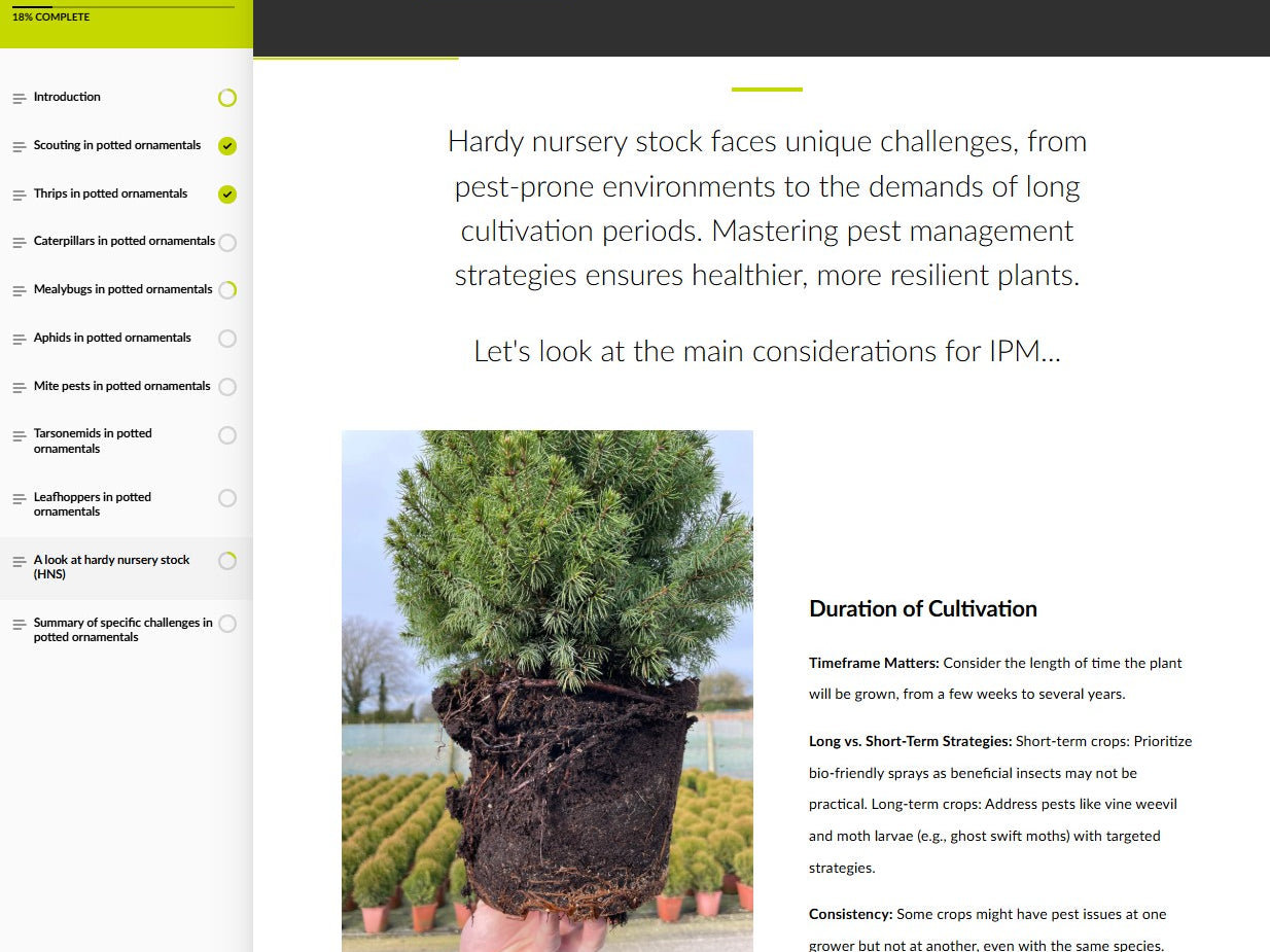 Pests of potted ornamental crops (ORNAEN0425)