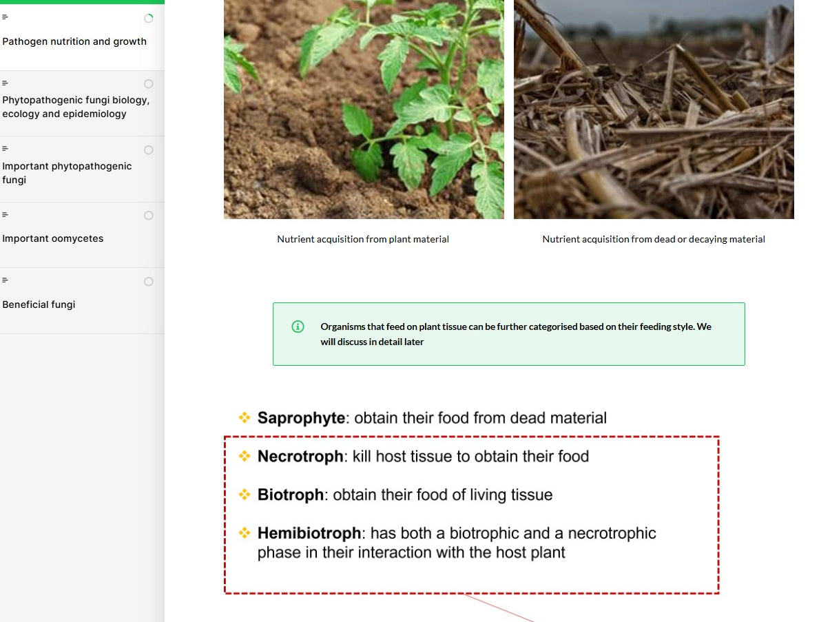 Plant pathology: fungi and oomycetes (PPTAEN0923)