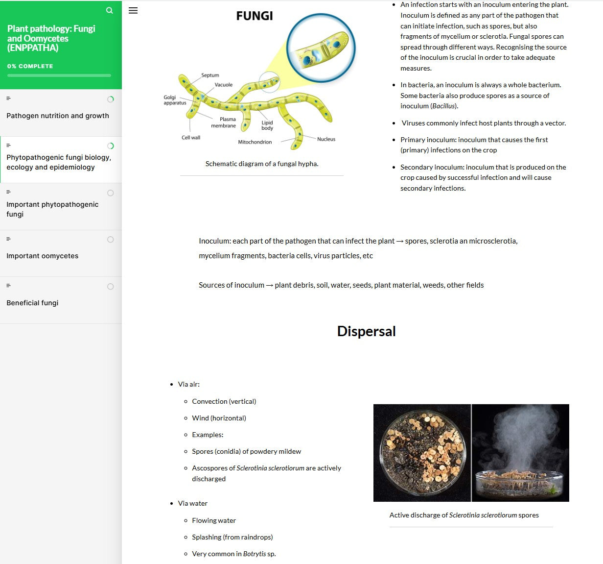 Plant pathology: fungi and oomycetes (PPTAEN0923)
